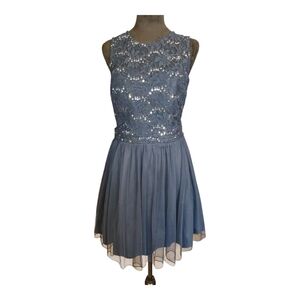 NWT Speechless Elegant Blue Sequin Dress